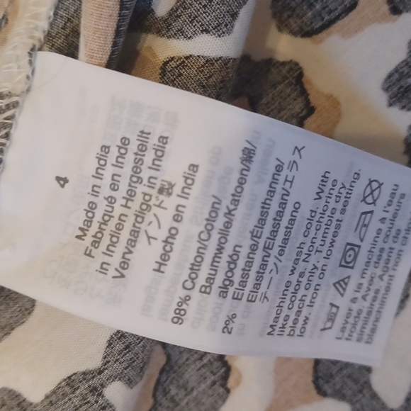 NWT J.Crew Animal Print Button Down Belted Midi Shirt Dress - Picture 6 of 6